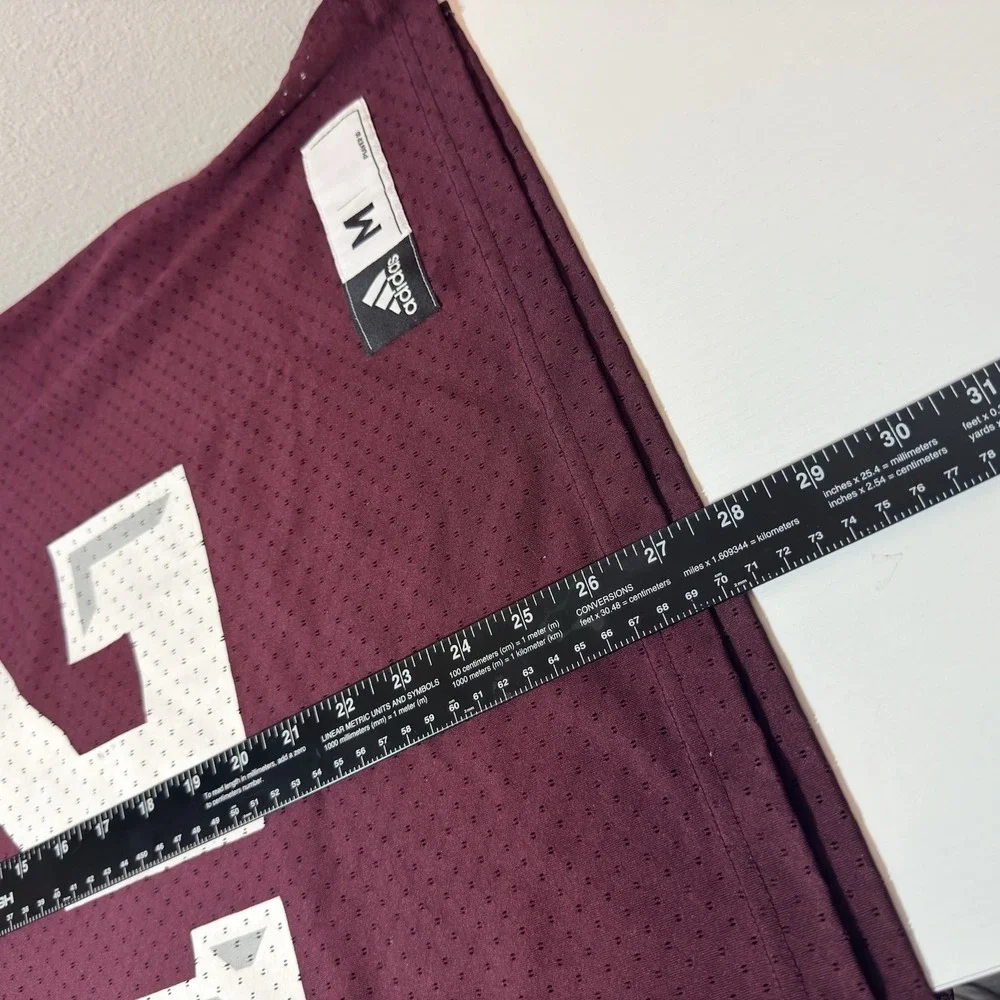adidas Texas A&M Aggies Maroon SEC 12th Man Football Jersey #12 Size M